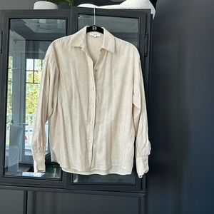 Vince oatmeal colored blouse.